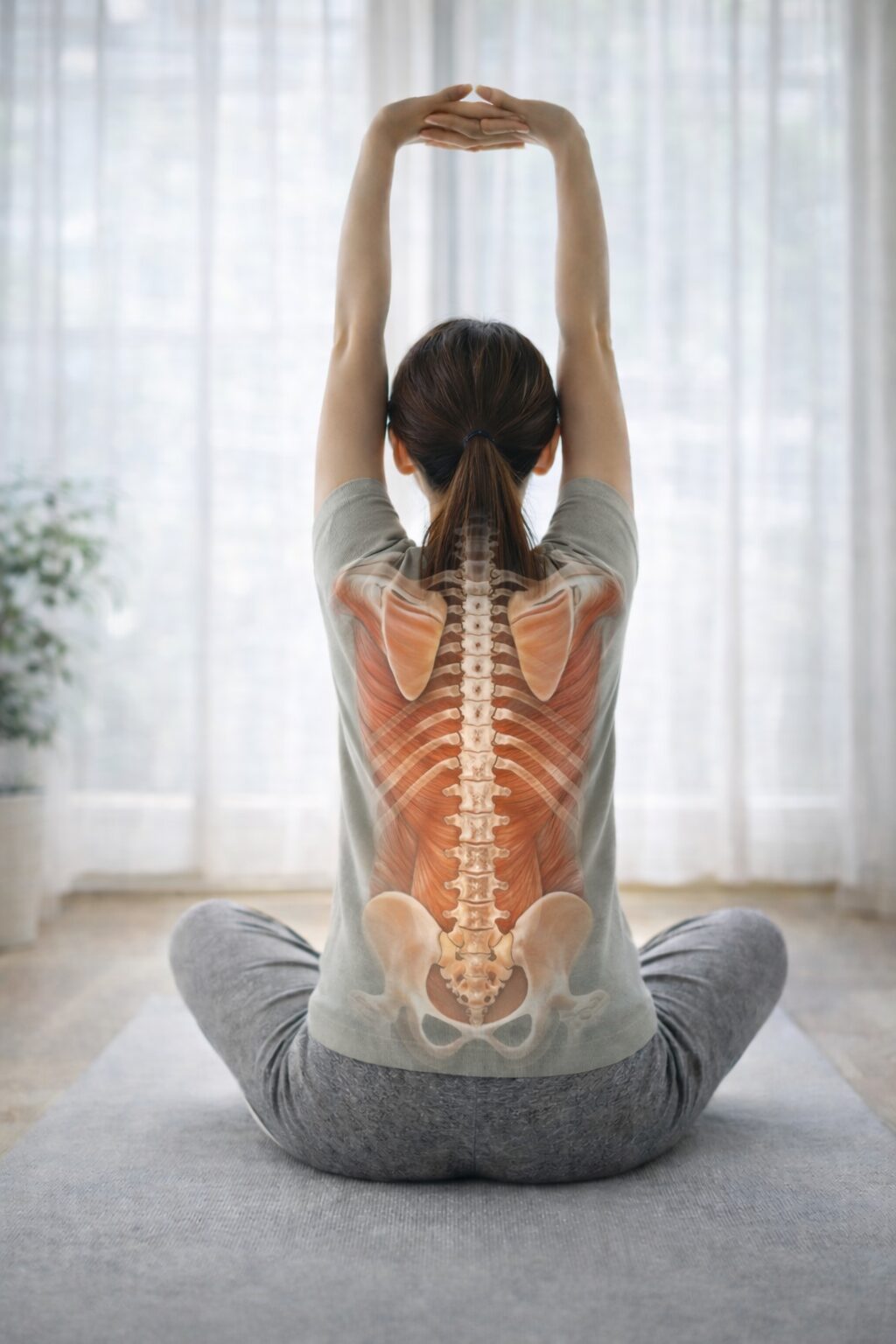 きき接骨院整体院 多賀城中野栄院の女性モデル、ヨガ